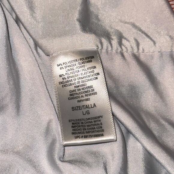 VTG Y2K Baby Phat Dress Women's Large Multicolor Retro Mod Geometric Cutout Back - Picture 7 of 11